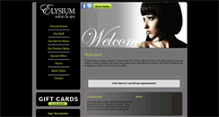 Desktop Screenshot of elysiumsalonspa.com